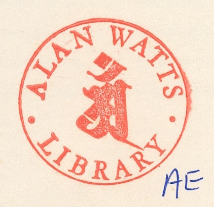 Alan Watts personal India-ink chop after Sengai, 1956