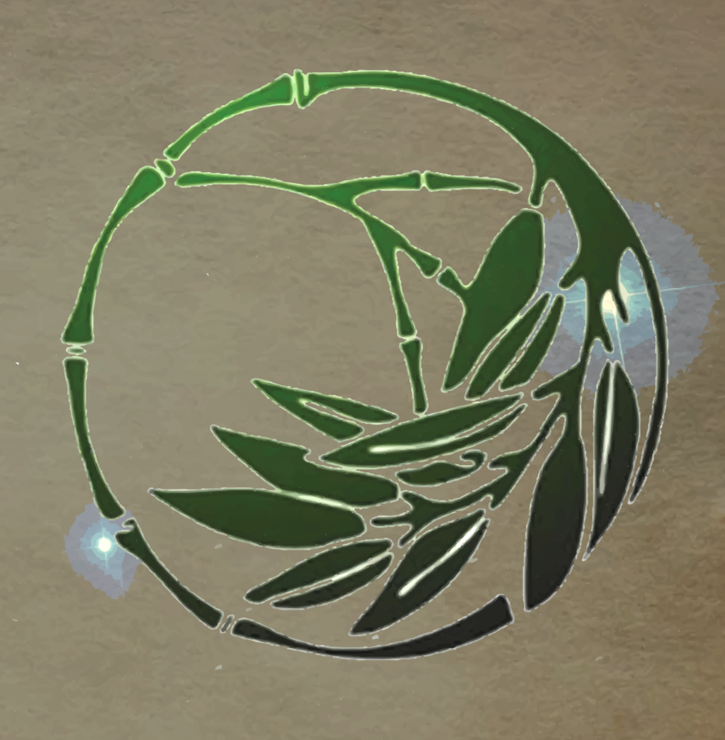 Alan Watts Organization bamboo logo, 1974 Electronic University catalog