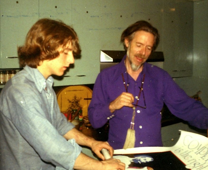 Mark Watts and Alan Watts, 1969